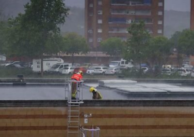 Reparació del Pavelló de Can Jofresa.